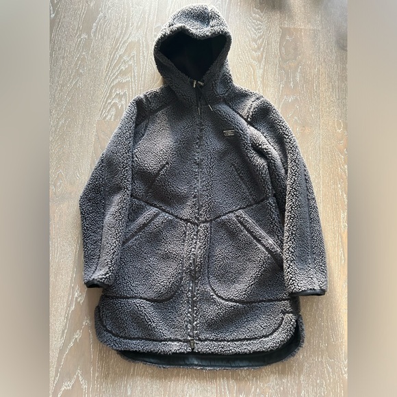L.L.Bean Women's Mountain Pile Fleece Coat - Size Small, Alloy Gray - Picture 2 of 5